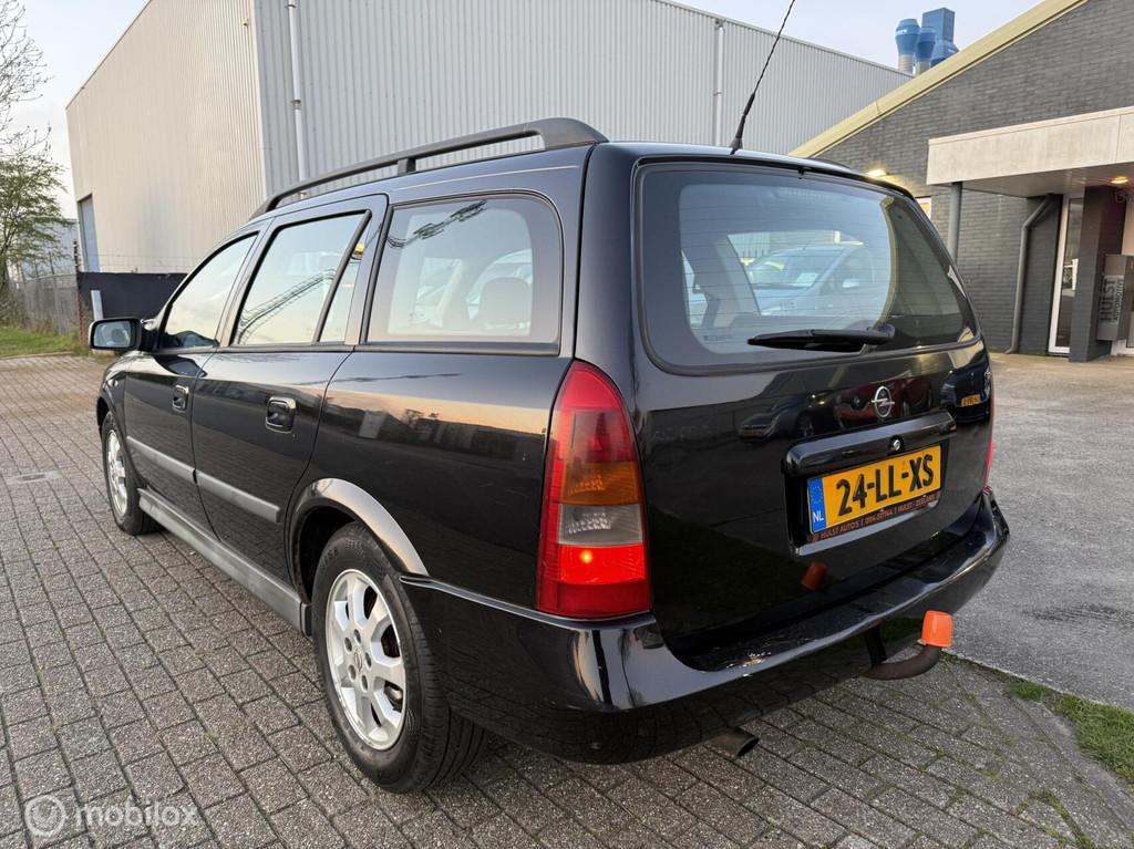 Opel Astra Wagon 1.8-16V Njoy 2003, Voorwielaandrijving, Gebruikt, Zwart, 4 cilinders