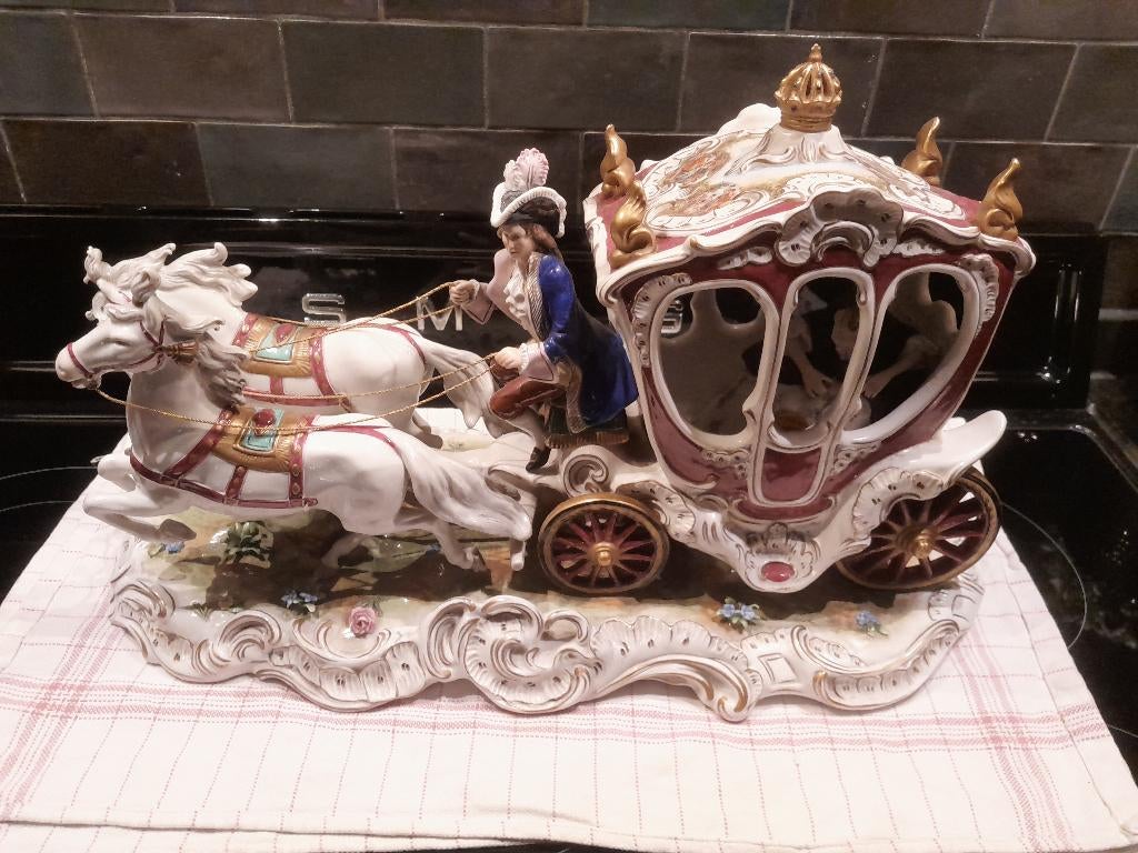 Porselein koets, Ophalen