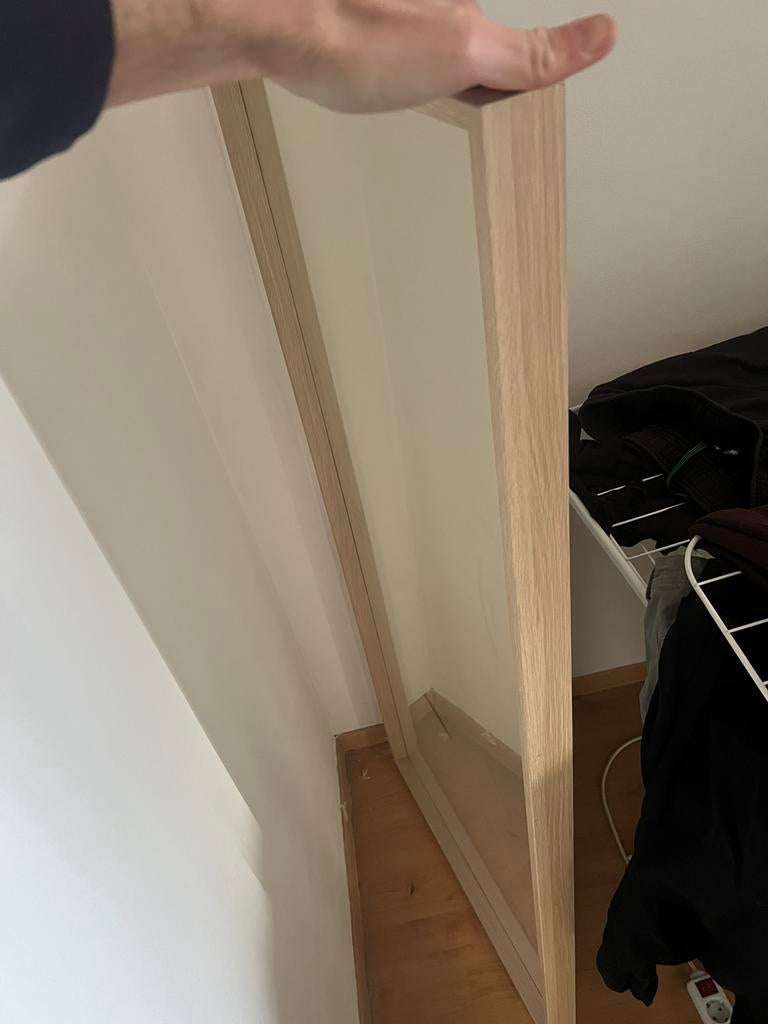 Nissedal Spiegel 65x150 wit gelazuurd eiken | 203.908.71, Ophalen