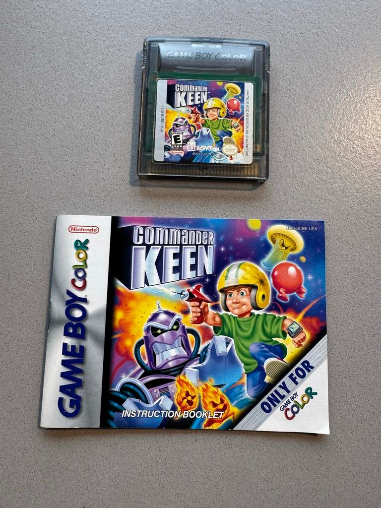 Commander Keen Game Boy Color (GBC) met boekje, Gebruikt, 1 speler, Ophalen of Verzenden, Vanaf 3 jaar