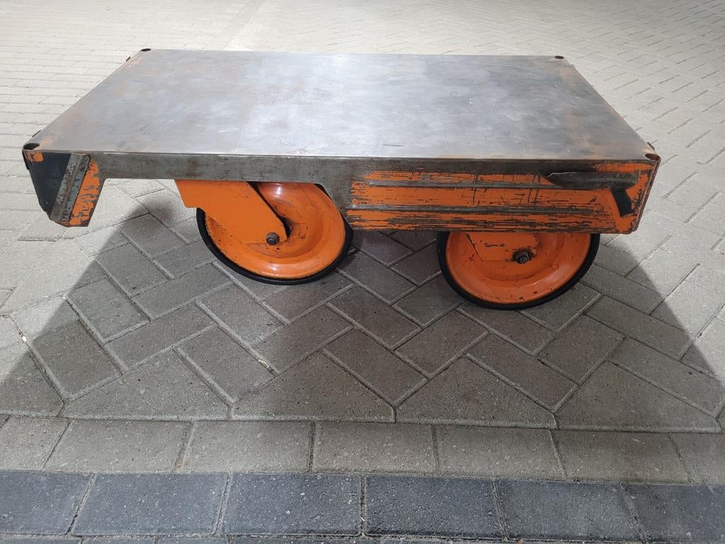 Mooie stalen transportkar, Doe-het-zelf en Verbouw, Transportwagens, Ophalen of Verzenden