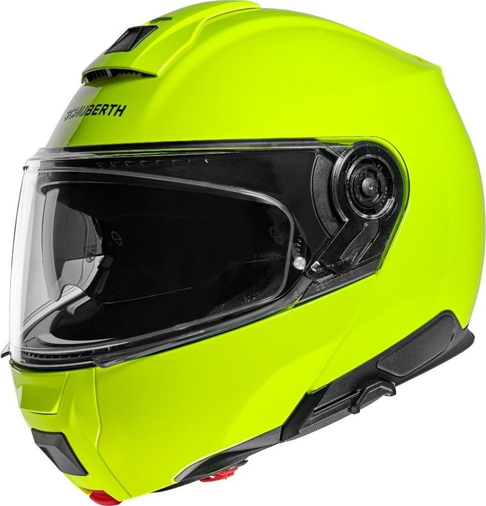 Schuberth C5 Helmet Neongeel XL (61) NIEUW IN ORIGINAL BOX!, Motoren, Kleding | Motorhelmen, Systeemhelm, XL, Overige merken, Nieuw zonder kaartje