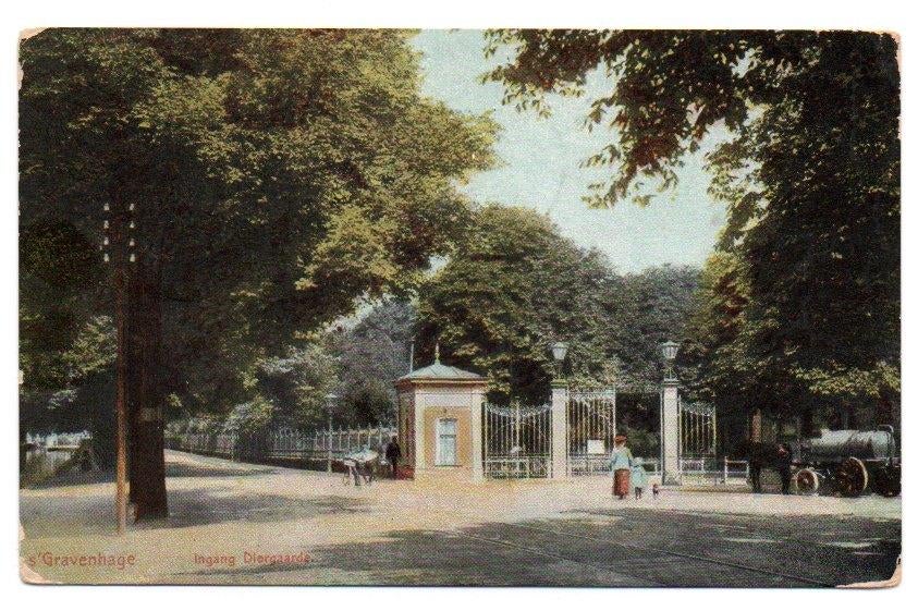 's Gravenhage Ingang Diergaarde 1914, Ophalen, Voor 1920, Gelopen, Zuid-Holland