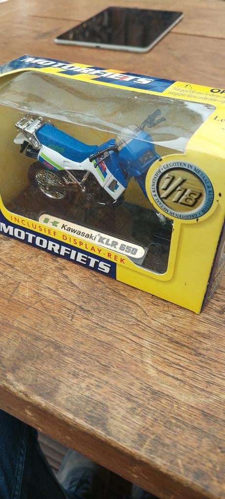 Schaalmodel 1:18 Kawasaki KLR 650 Motorfiets, Verzenden