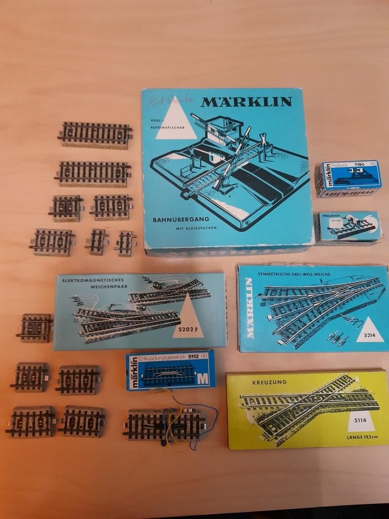 Marklin railstukken M rail., Wisselstroom, Gebruikt, Rails, Ophalen of Verzenden