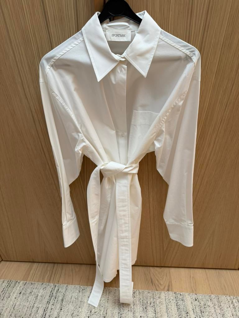 Sportmax jurk maat 38, nieuw, Maat 38/40 (M), Verzenden, Wit, Zo goed als nieuw