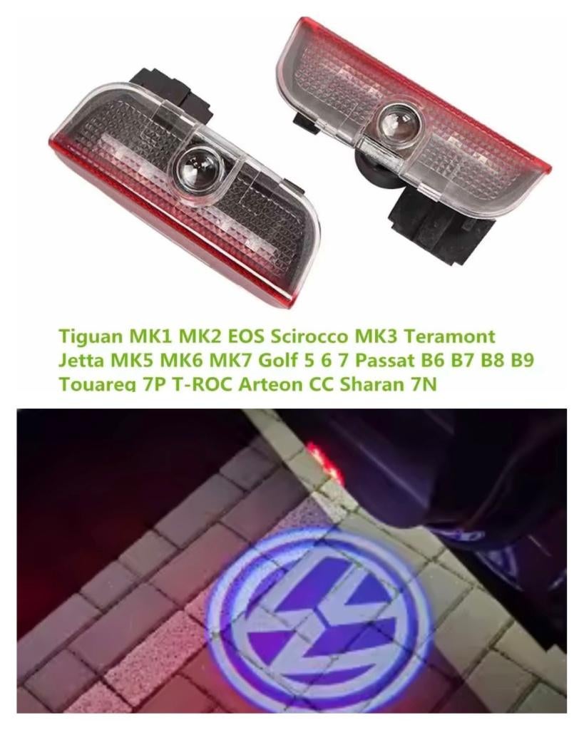 VW LED deurverlichting logo  Golf Passat GTI Touareg Jetta, Auto diversen, Tuning en Styling, Ophalen of Verzenden