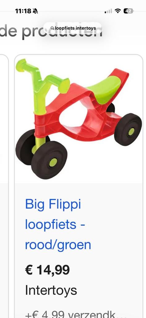 Loopfietsje, Kinderen en Baby's, Ophalen of Verzenden, Zo goed als nieuw, Loopfiets