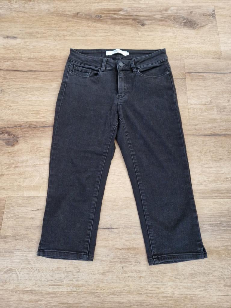 Driekwart jeans / capri zwart maat S Vero Moda denim, Vero Moda, Zwart, Ophalen of Verzenden, Zo goed als nieuw
