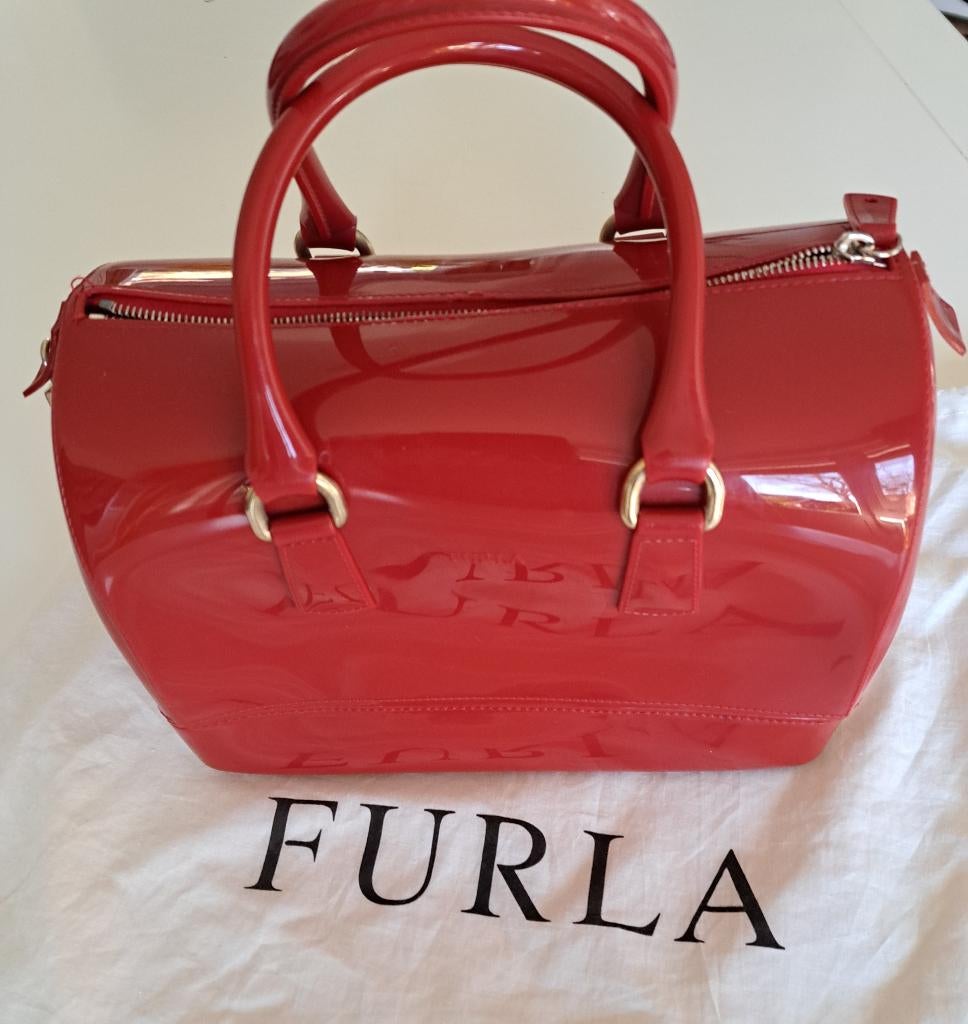 Furla Candy Bag, Ophalen, Gebruikt, Rood, Handtas