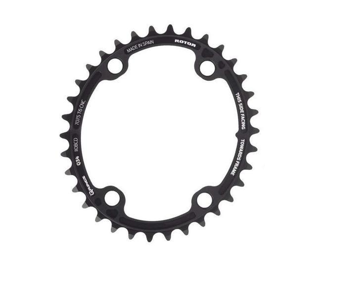ROTOR Q RING ALDHU BCD110 X 4 BINNENBLAD 34T ZWART, Niet ingevuld, Overige typen, Niet ingevuld, Nieuw