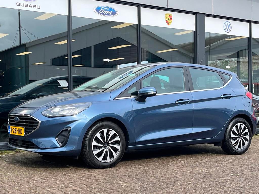 Ford Fiesta 1.0 EcoBoost Hybrid Titanium | Navigatie | Apple, Gebruikt, Euro 6, 1133 kg, Blauw