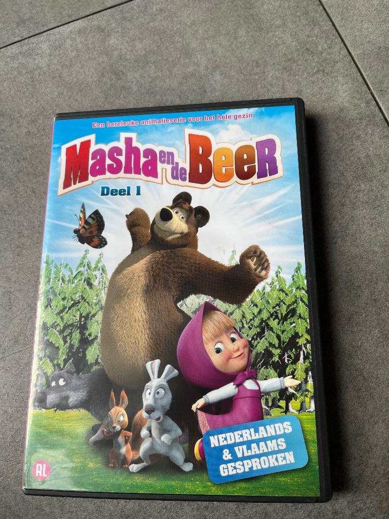 Masha en de Beer dvd, Alle leeftijden, Ophalen of Verzenden, Gebruikt