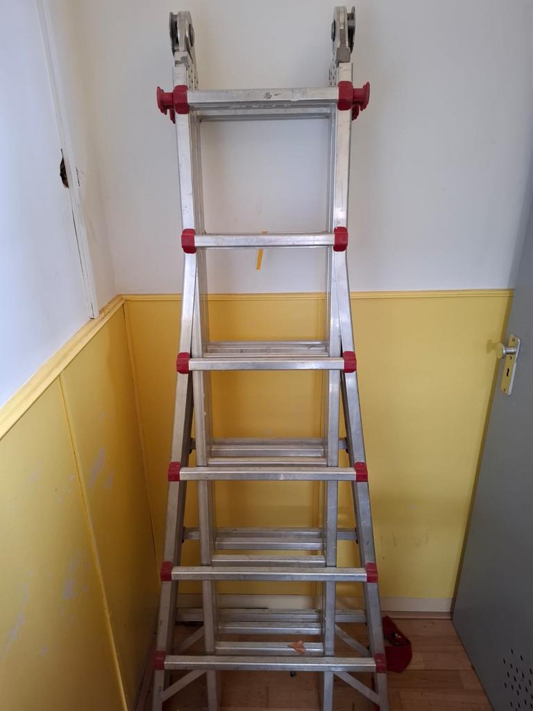 Wurth ladder, Doe-het-zelf en Verbouw, Ladders en Trappen, Ophalen of Verzenden, Zo goed als nieuw, 4 meter of meer