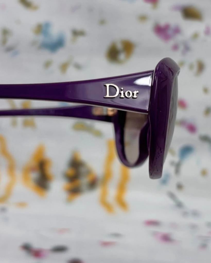 Dior meisjes paarse zonnebril met logo, Dior, Verzenden, Customercare@dior.com, Zo goed als nieuw