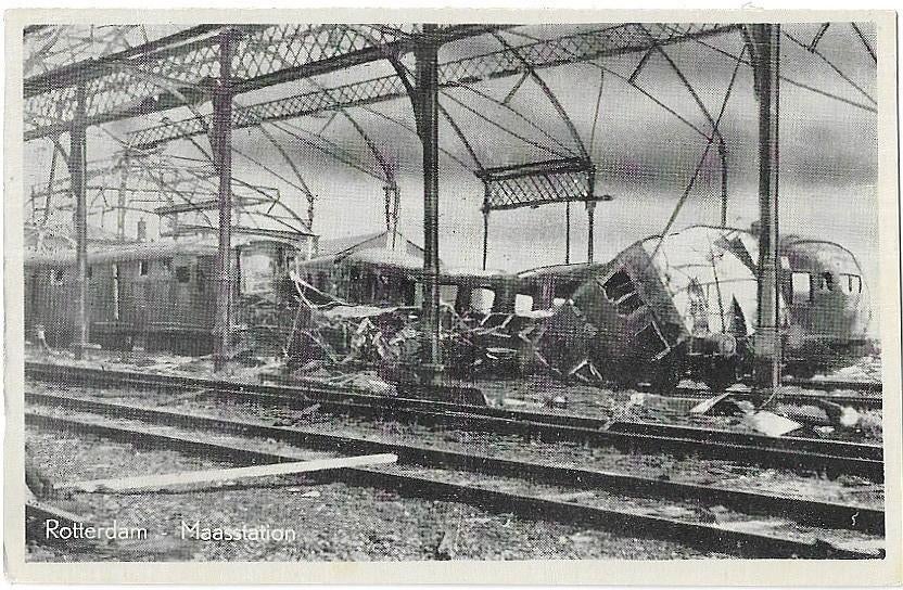 AK Rotterdam - Maasstation 1940, Verzenden, 1940 tot 1960, Ongelopen, Zuid-Holland