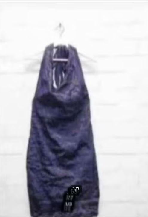 Sarah Pacini - Donkerblauwe halterjurk maat 38/40 - Nieuw, Maat 38/40 (M), Blauw, Sarah Pacini, Nieuw