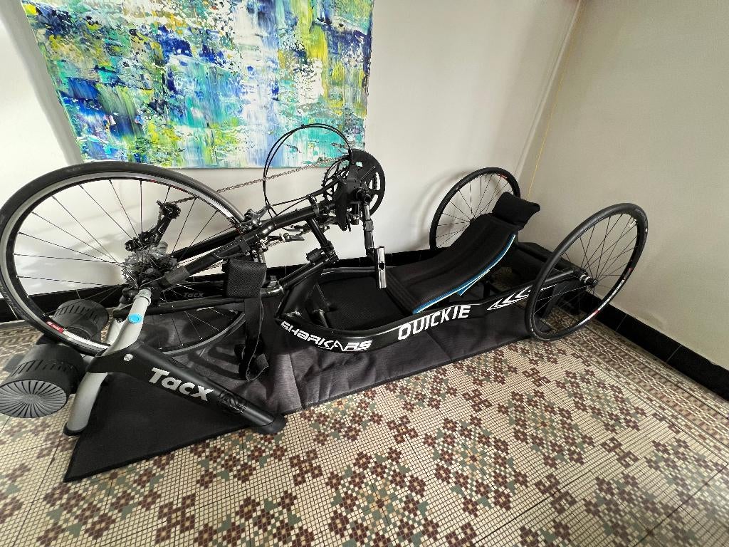 Handbike ligfiets Quickie RS Shark, Diversen, Rolstoelen, Ophalen, Gebruikt, Duwrolstoel