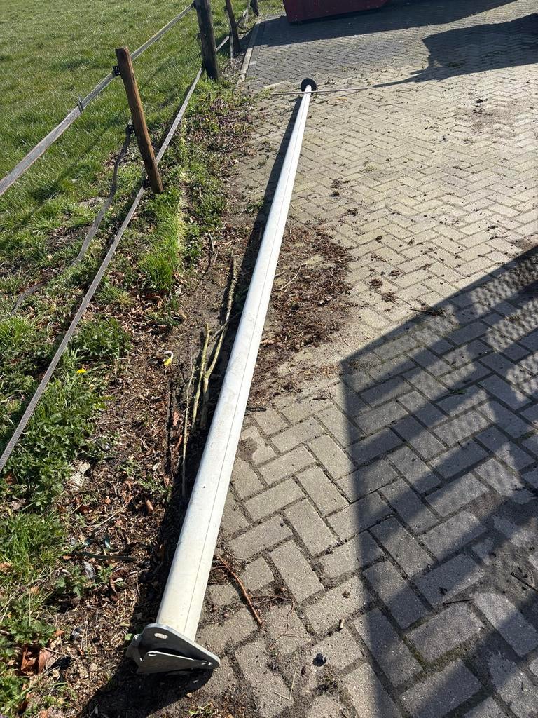 Vlaggenmast (aluminium), Ophalen of Verzenden, Gebruikt