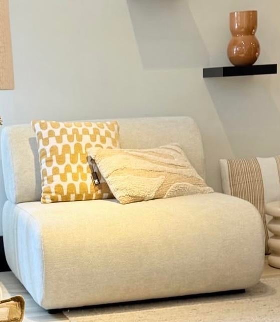 NOGA design Zitelement Juul - Licht Beige Showroommodel, Ophalen, Eenpersoons, 75 tot 100 cm, Zo goed als nieuw