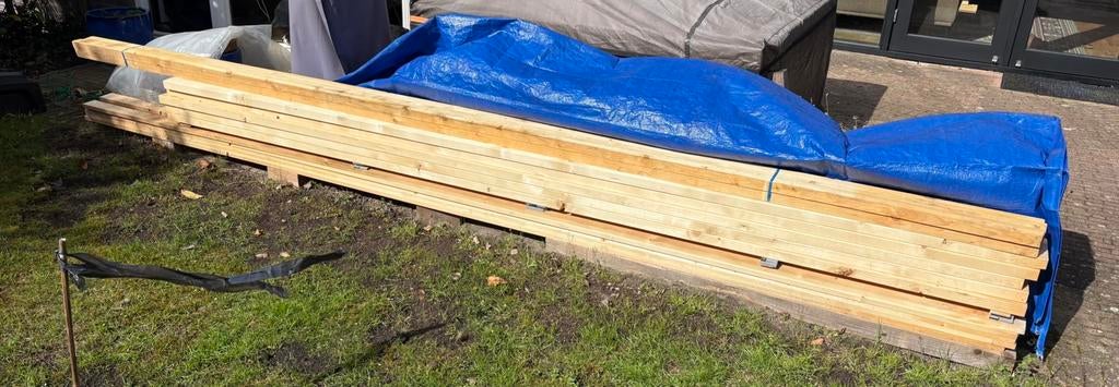 Te koop diverse houten platen, balken en latten zie omschr., Doe-het-zelf en Verbouw, Hout en Planken, Ophalen, Minder dan 25 mm