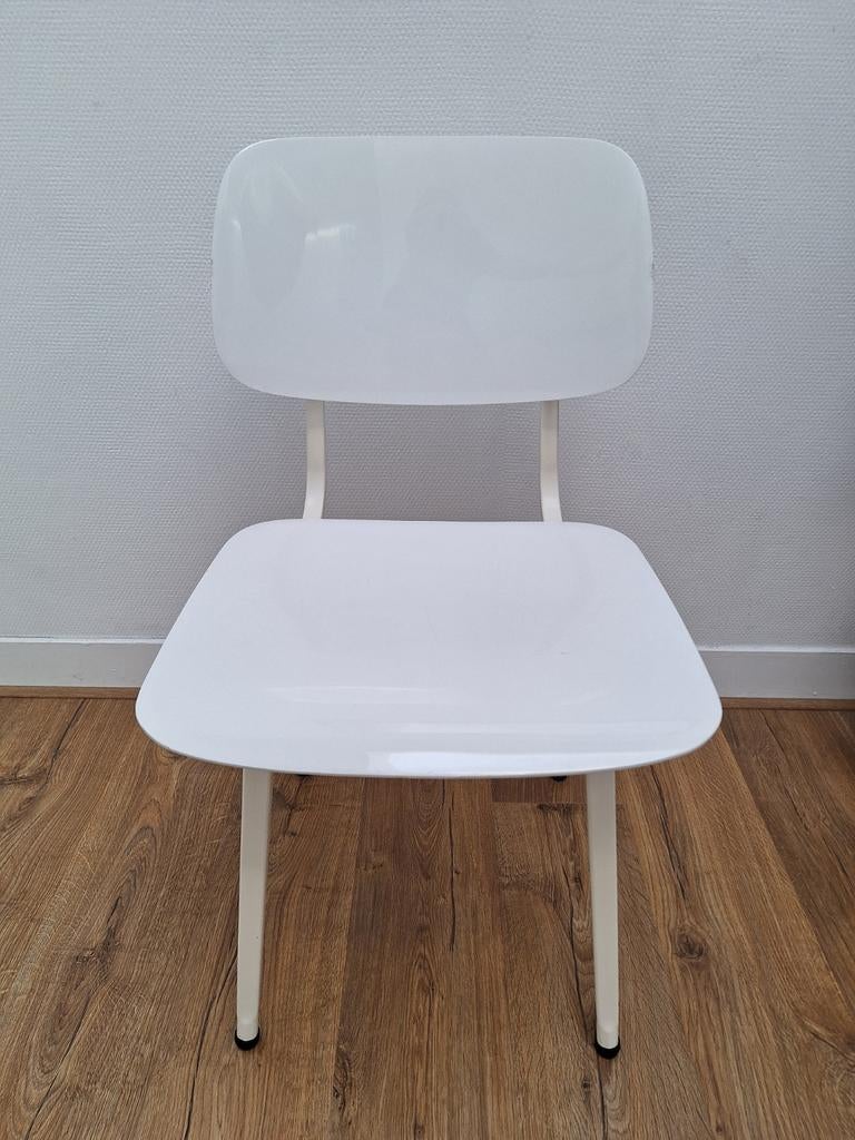 8 witte Gispen Revolt stoelen, Huis en Inrichting, Stoelen, Ophalen, Kunststof, Gebruikt, Wit