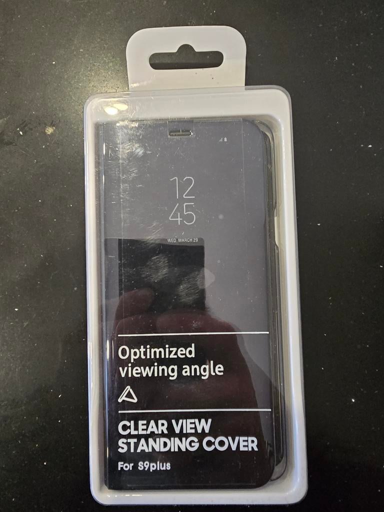 Clear View Standing Cover voor Samsung S9 Plus, Ophalen of Verzenden, Nieuw, Overige modellen, Hoesje of Tasje