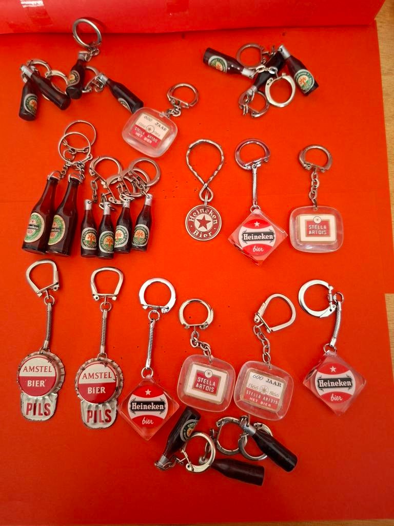 Mooie serie sleutelhangers Biermerken, Ophalen of Verzenden, Gebruikt