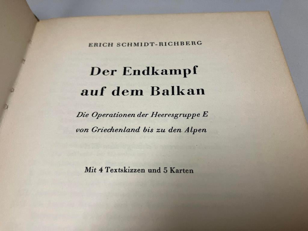 Das Ende auf dem Balkan Heeresgruppe E, Ophalen of Verzenden, Tweede Wereldoorlog, Gelezen, Algemeen