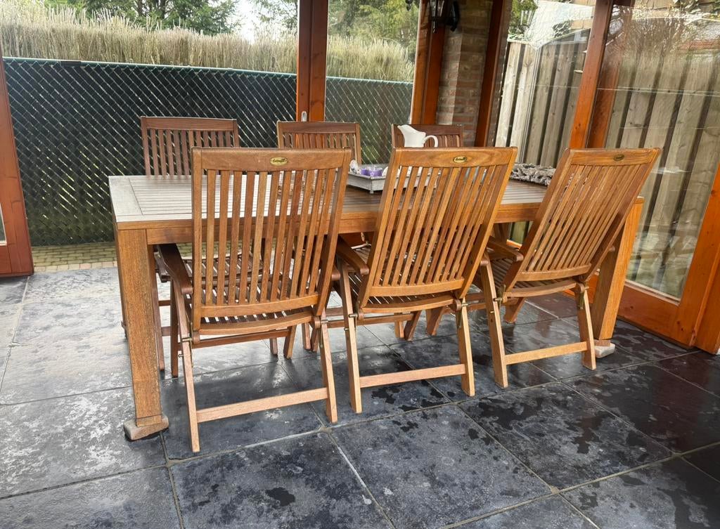 Hartman Tuinset, Tuin en Terras, Tuinstoelen, Ophalen, Zo goed als nieuw, Hout