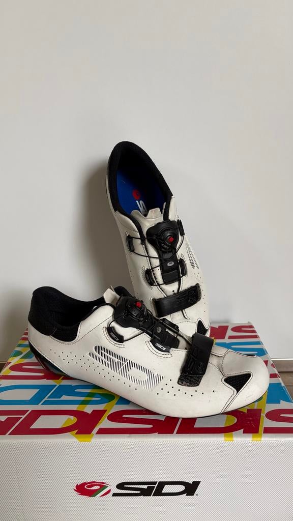 Sidi Sixty wielrenschoenen wit maat 42, Sport en Fitness, Wielrennen, Ophalen of Verzenden, Gebruikt, Kleding
