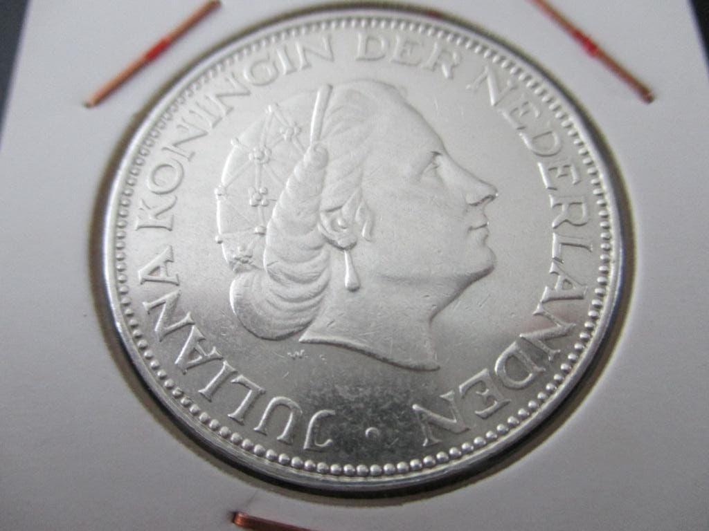 Rijksdaalder 1960, Postzegels en Munten, Munten | Nederland, Koningin Juliana, Zilver, Ophalen of Verzenden, Losse munt