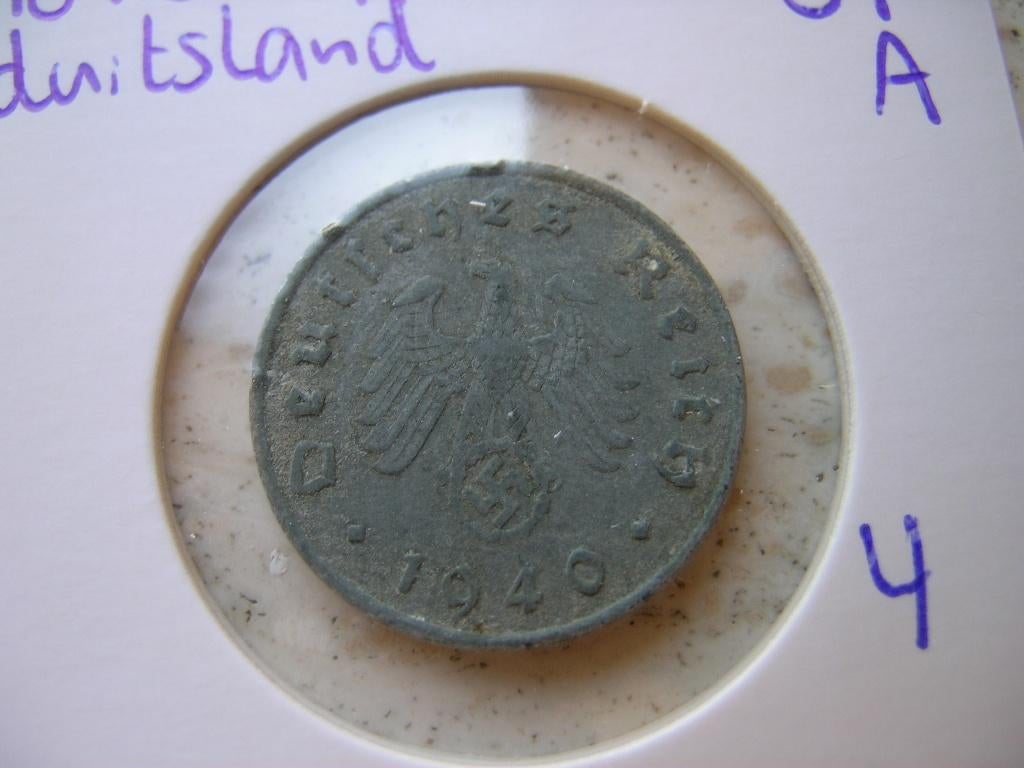 10 Reichspfennig 1940 A Duitsland (nr 4), Ophalen of Verzenden, Duitsland, Losse munt