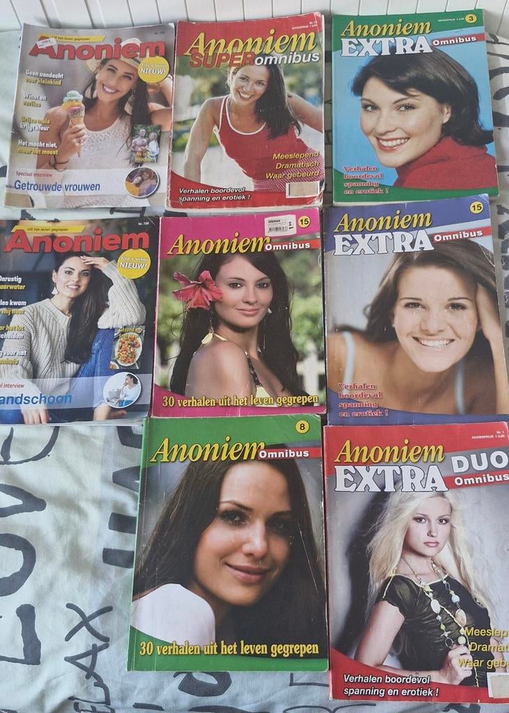 Pakket van 8 Anoniem tijdschriften en omnibussen, Ophalen of Verzenden