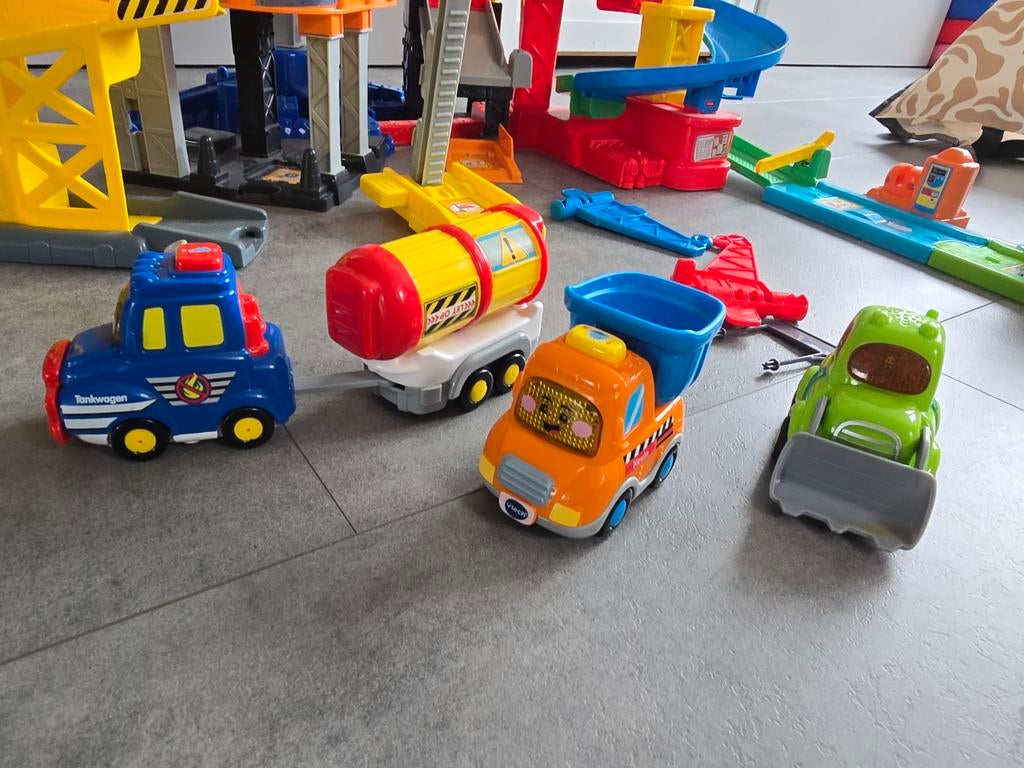 VTech Toet Toet Kraan en Voertuigen Bouwplaats Speelset, Ophalen