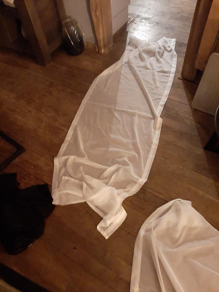 Vitrage 4 stuks, 2 meter of langer, Ophalen of Verzenden