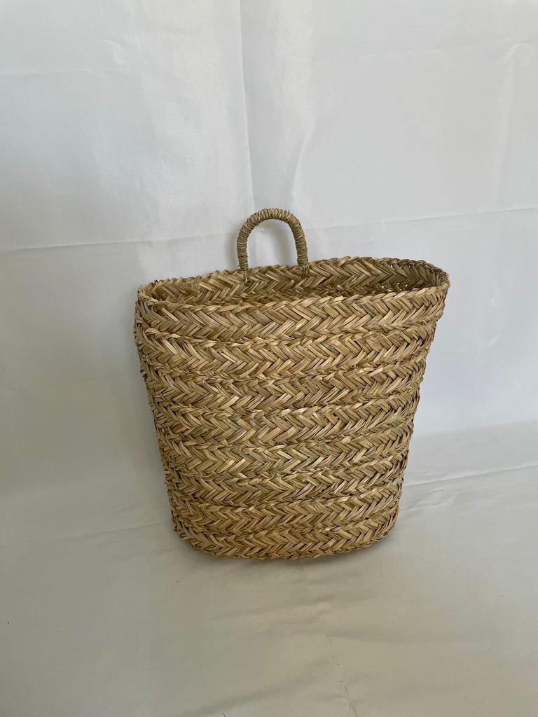 Decoratieve Zeegras Hanger - Natuurlijke Opberger, Mand, Nieuw, Ophalen of Verzenden, Riet