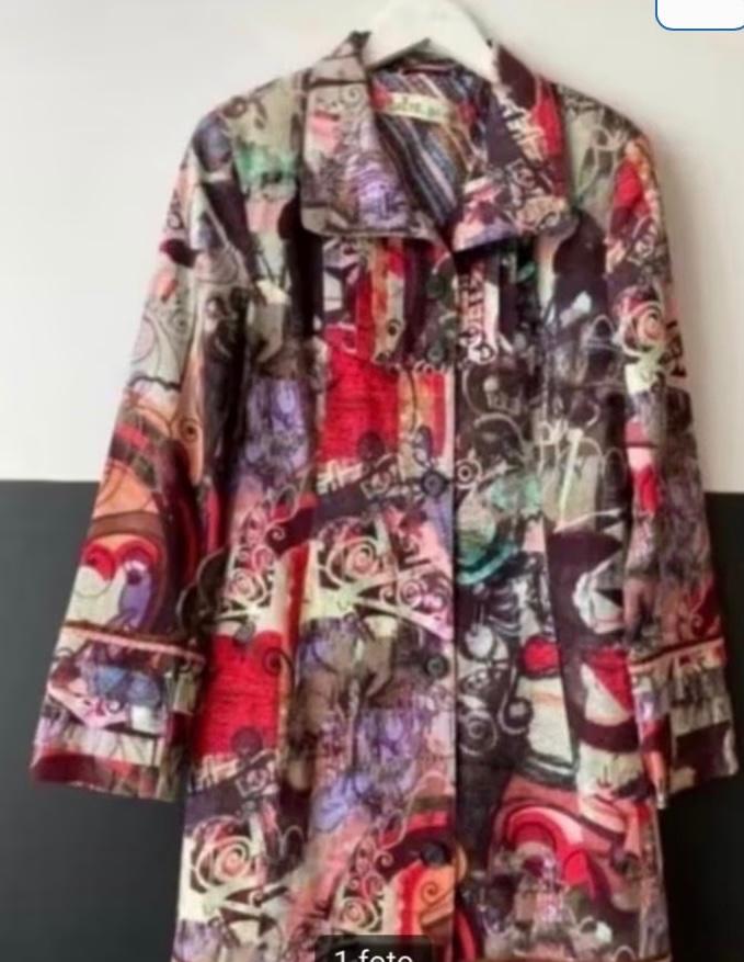 Kleurijke Dames Jas DAITE (38), Kleding | Dames, Jassen | Winter, Ophalen of Verzenden, Zo goed als nieuw, Maat 38/40 (M)