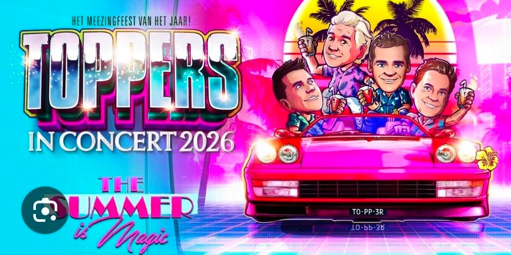 Tickets Concert Toppers 2026, Twee personen, Ticket of Toegangskaart