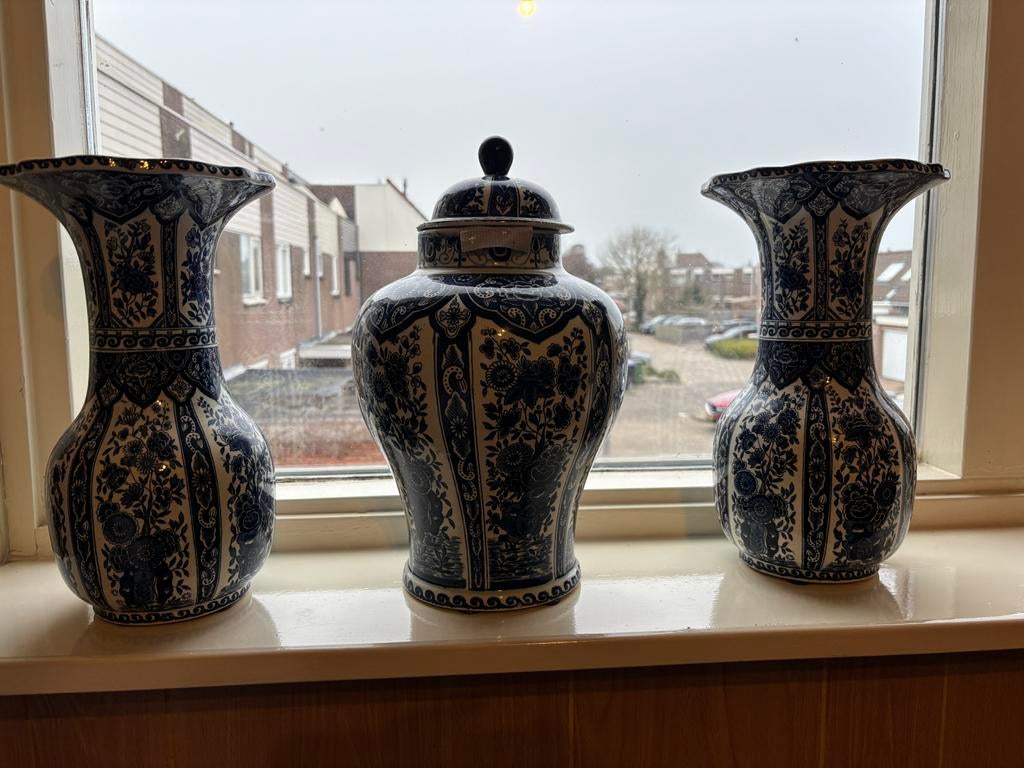 Delfts Blauw Kaststel - 3 Delig, Ophalen of Verzenden