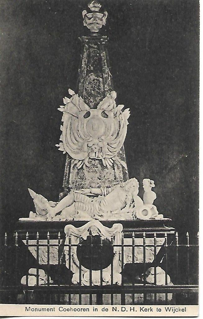 Wijckel- -Monument in de N.D.H.Kerk., Verzenden, 1920 tot 1940, Ongelopen, Friesland