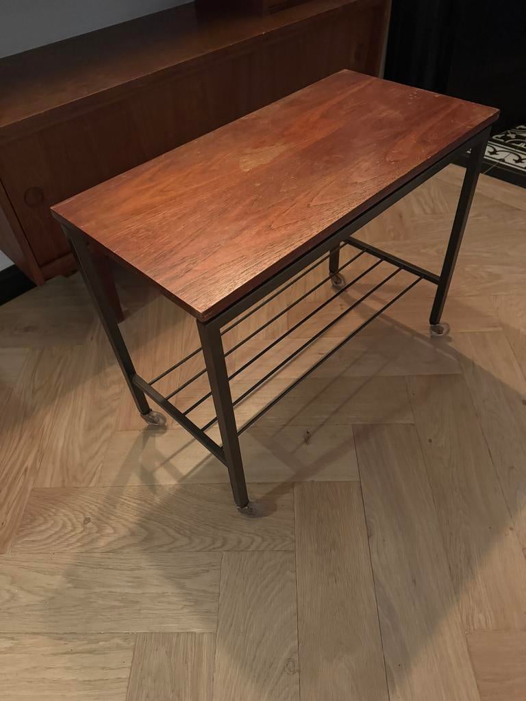 Midcentury Theetafel - Stijlvol en Praktisch, Ophalen, Gebruikt, 55 tot 75 cm, 60 cm of meer