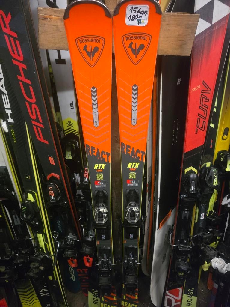 156cm ROSSIGNOL REACT RTX, 160 tot 180 cm, Rossignol, Ophalen of Verzenden, Zo goed als nieuw