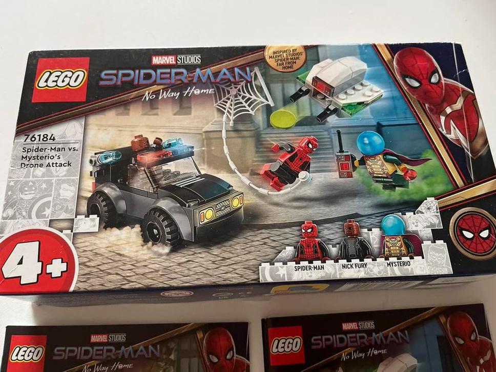 Lego Spider Man vs. Mysterio Drone Attack, Ophalen, Zo goed als nieuw, Complete set, Lego