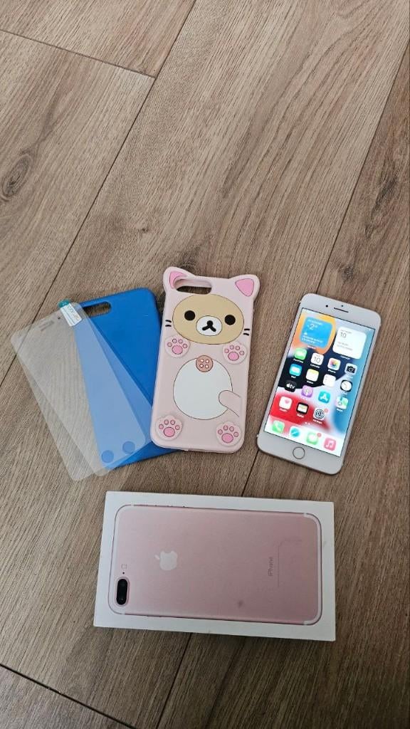 iphone 7 plus 128gb + case, Telecommunicatie, Mobiele telefoons | Apple iPhone, Ophalen, 76 %, IPhone 7 Plus, Zonder abonnement