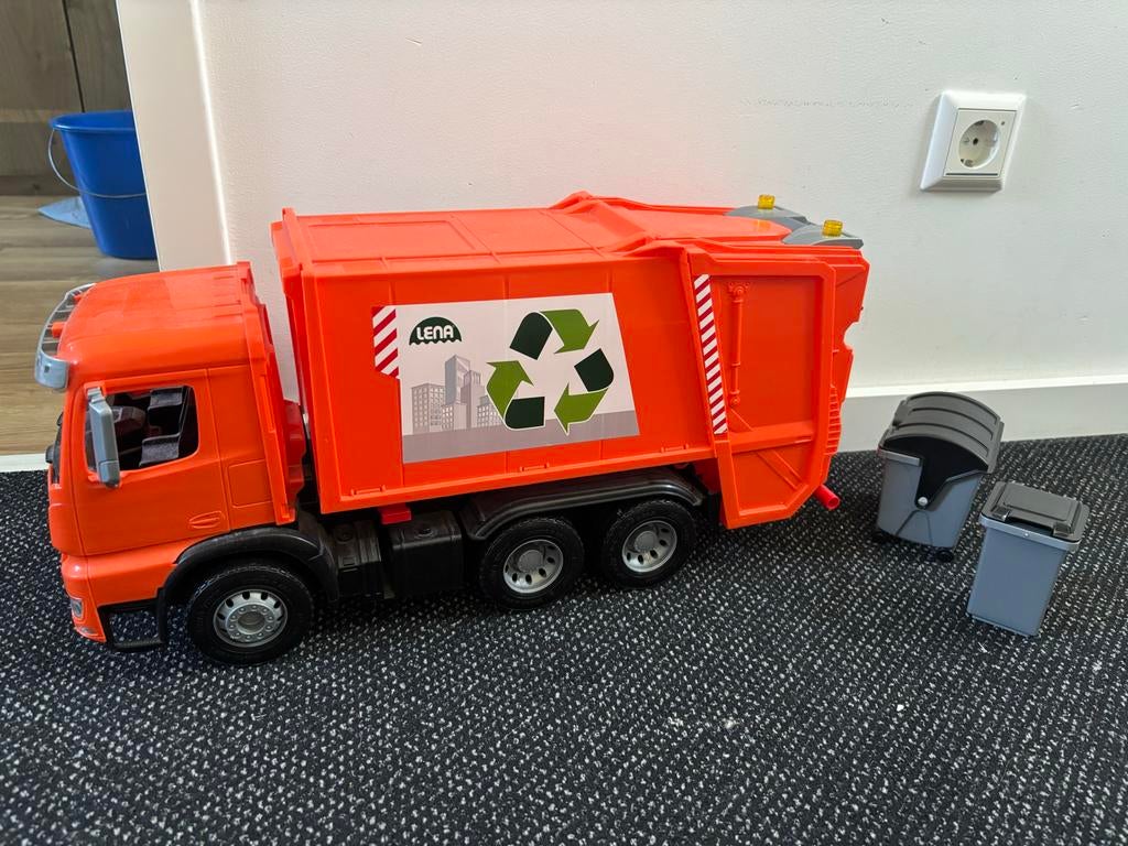 Lena Vuilniswagen met Afvalcontainers, Ophalen, Gebruikt, Jongen of Meisje