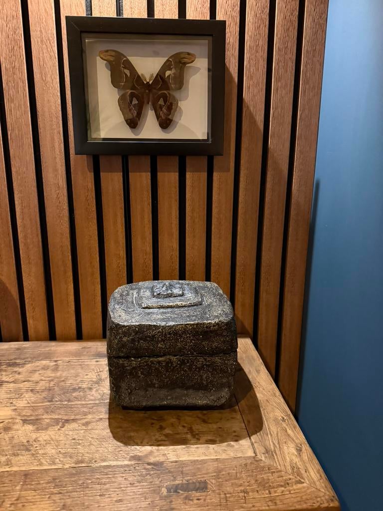 Oude pot met deksel india, Minder dan 50 cm, -, -, Nieuw