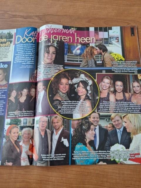 Prive Katja Schuurman Ellen de Lange Bolland Heer Olivier, Verzamelen, Tijdschriften, Kranten en Knipsels, Verzenden, 1980 tot heden