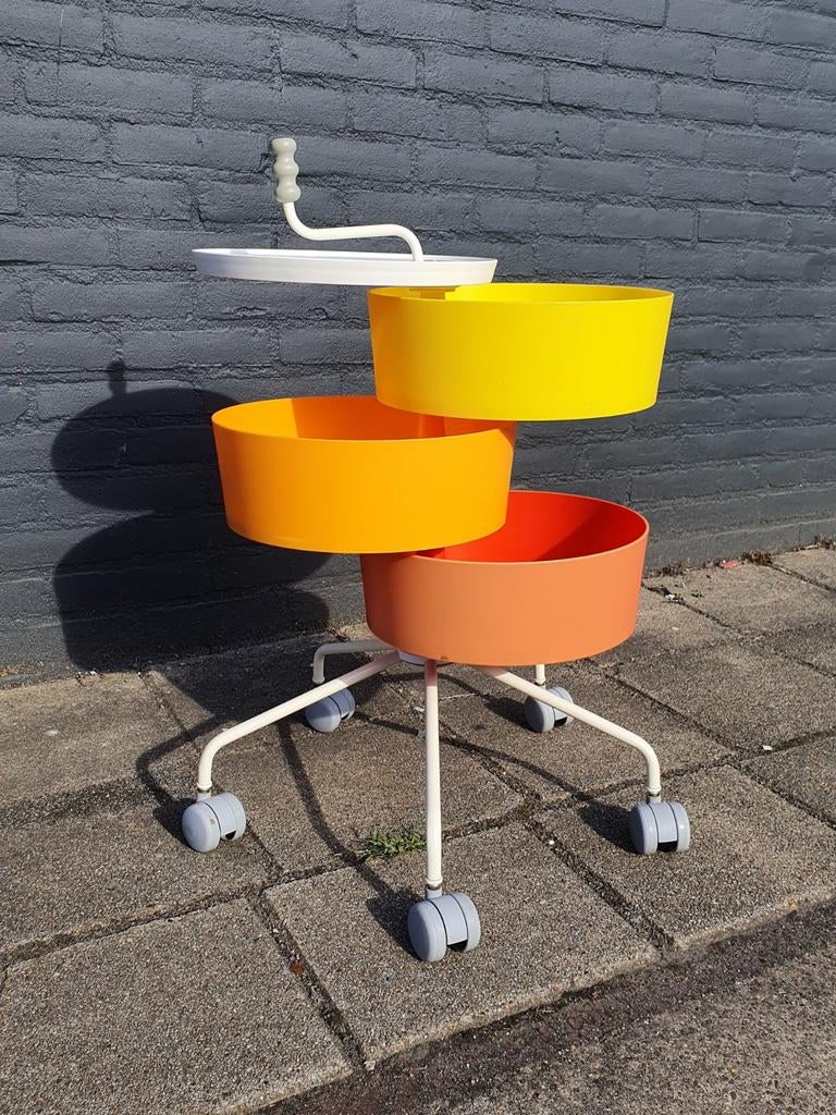 vintage kunststof  trolley Ikea PS, Ophalen, Huis en Inrichting