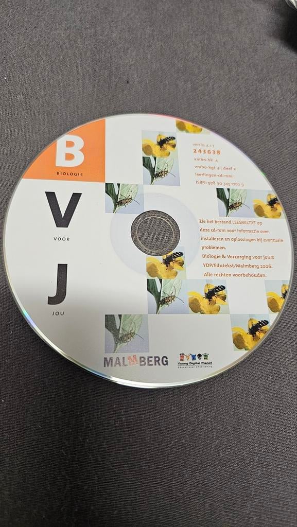 Biologie Voor Jou (BVJ) cd-rom van Malmberg.
Vmbo, Boeken, VMBO, Verzenden, Malmberg, Biologie